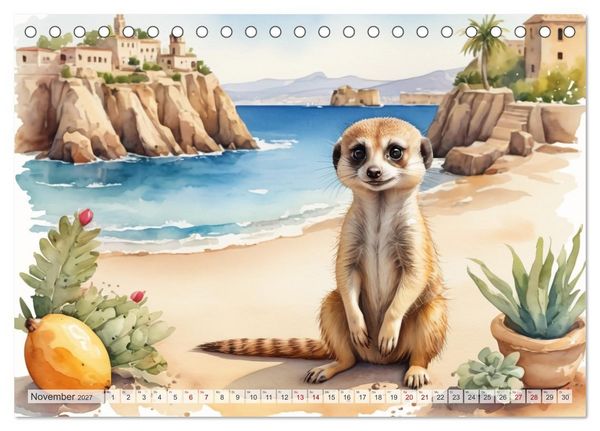 Produktbild: Erdm&auml;nnchen in Italien (Tischkalender 2027 DIN A5 quer), CALVENDO Monatskalender