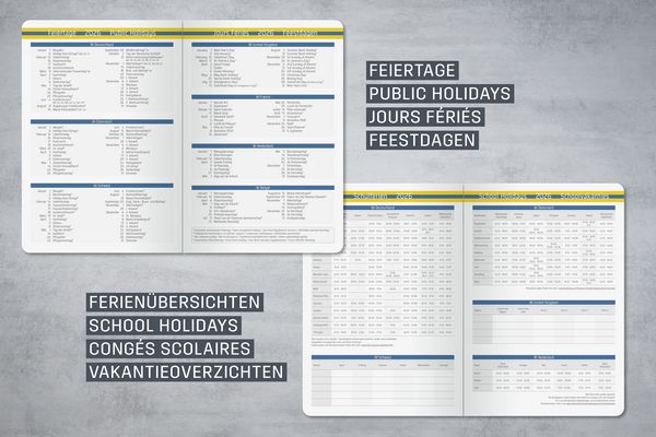 Produktbild: SIGEL L2606 Wochenkalender Linescape 2026, ca. A5, blau, gelb
