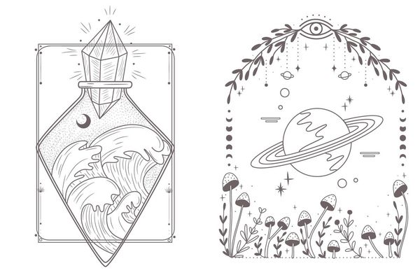 Produktbild: Inspiration Tarot &ndash;&nbsp;50 mystische Motive zum Ausmalen f&uuml;r mehr Durchblick im Alltag