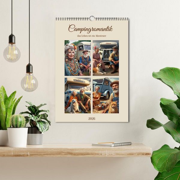 Produktbild: Campingromantik das Leben ist ein Abenteuer (Wandkalender 2026 DIN A3 hoch), CALVENDO Monatskalender