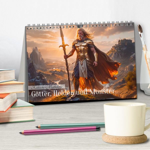 Produktbild: Keltische Mythologie - G&ouml;tter, Helden und Monster (Tischkalender 2026 DIN A5 quer), CALVENDO Monatskalender