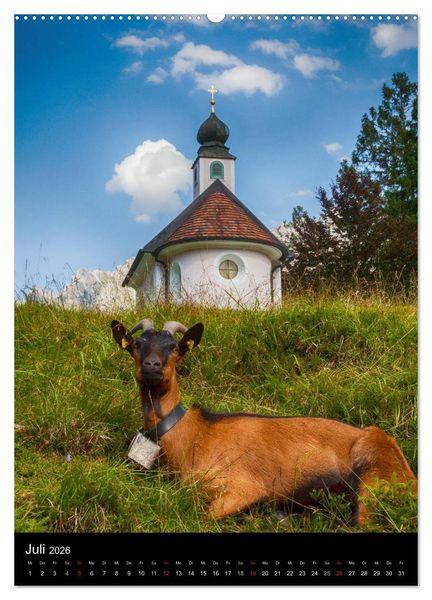 Produktbild: Bergblicke - Mittenwald (hochwertiger Premium Wandkalender 2026 DIN A2 hoch), Kunstdruck in Hochglanz
