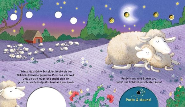 Produktbild: Mein Puste-Licht-Buch: Ein Sternlein wacht in dunkler Nacht