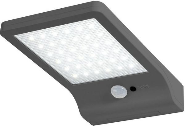 LEDVANCE DoorLED Solar L 4058075267862 Solar-Außenwandleuchte 3W Kaltweiß Silber