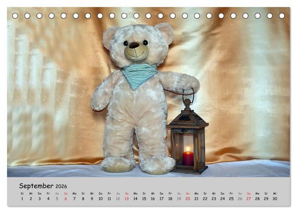 Produktbild: TEDDYB&Auml;R, OH TEDDYB&Auml;R... (Tischkalender 2026 DIN A5 quer), CALVENDO Monatskalender