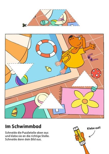 Produktbild: Kindergartenblock ab 4 Jahre - Schneiden, kleben, basteln