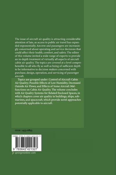 Produktbild: Air Quality in Airplane Cabins and Similar Enclosed Spaces