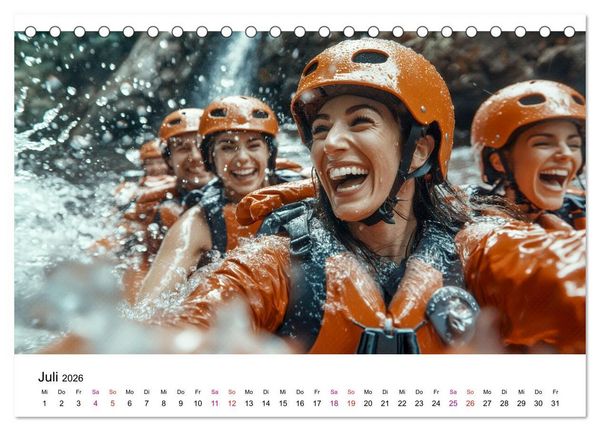 Produktbild: Abenteuer Outdoor (Tischkalender 2026 DIN A5 quer), CALVENDO Monatskalender