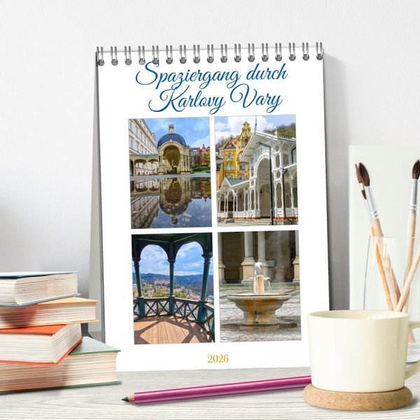 Produktbild: Spaziergang durch Karlovy Vary (Tischkalender 2026 DIN A5 hoch), CALVENDO Monatskalender