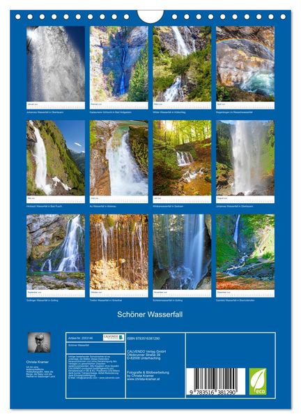 Produktbild: Sch&ouml;ner Wasserfall (Wandkalender 2026 DIN A4 hoch), CALVENDO Monatskalender