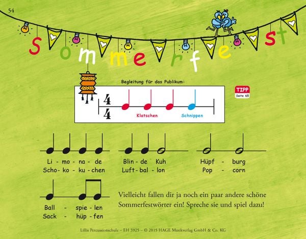 Produktbild: Lillis Percussionschule (mit CD)