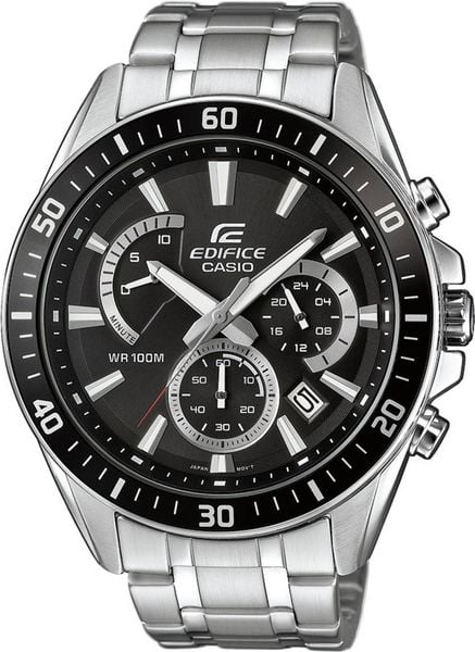 Casio Chronograph Armbanduhr EFR-552D-1AVUEF (L x B x H) 53 x 47 x 12.3 mm Silber Gehäusematerial=Edelstahl Material (Ar