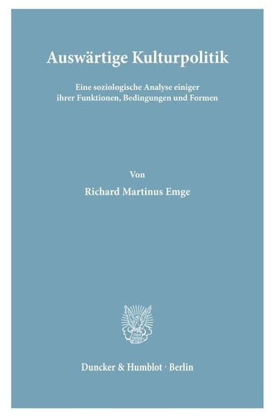 Produktbild: Ausw&auml;rtige Kulturpolitik.