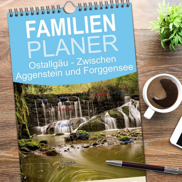 Produktbild: Familienplaner 2026 - Ostallg&auml;u - Zwischen Aggenstein und Forggensee mit 5 Spalten (Wandkalender, 21 x 45 cm) CALVENDO