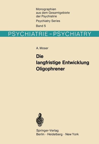 Produktbild: Die langfristige Entwicklung Oligophrener