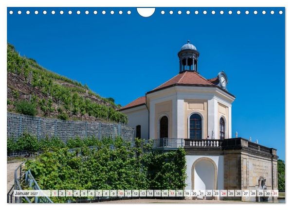 Produktbild: S&auml;chsische Sehnsucht - Ein Jahr zwischen Mei&szlig;en und Radebeul (Wandkalender 2027 DIN A4 quer), CALVENDO Monatskalender