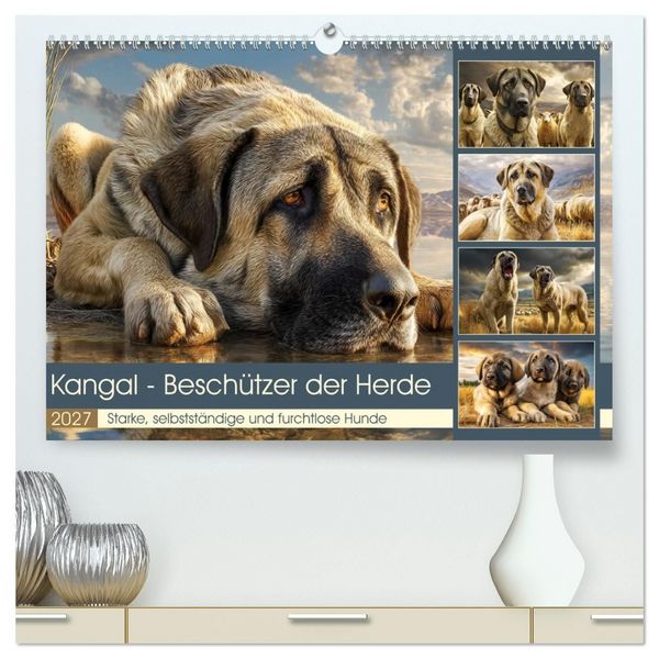 Produktbild: Kangal - Besch&uuml;tzer der Herde. Starke, selbstst&auml;ndige und furchtlose Hunde (hochwertiger Premium Wandkalender 2027 DIN A2 quer), Kunstdruck in Hochglanz