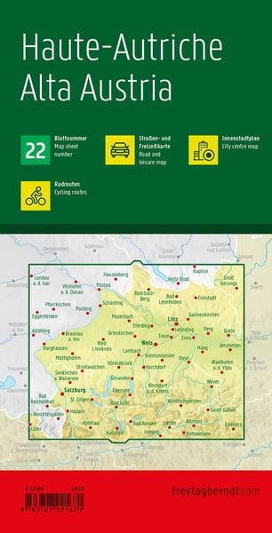 Produktbild: Freytag & berndt Stra&szlig;enkarte Ober&ouml;sterreich 1:150.000