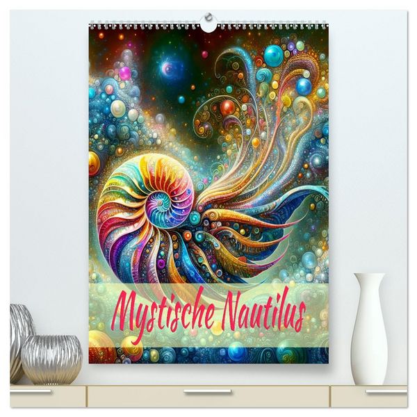Mystische Nautilus (hochwertiger Premium Wandkalender 2026 DIN A2 hoch), Kunstdruck in Hochglanz