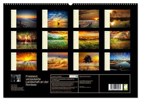 Produktbild: Friesland, verzauberte Landschaft an der Nordsee (hochwertiger Premium Wandkalender 2026 DIN A2 quer), Kunstdruck in Hochglanz