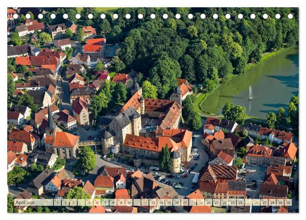 Produktbild: Oberfranken aus der Vogelperspektive (Tischkalender 2026 DIN A5 quer), CALVENDO Monatskalender