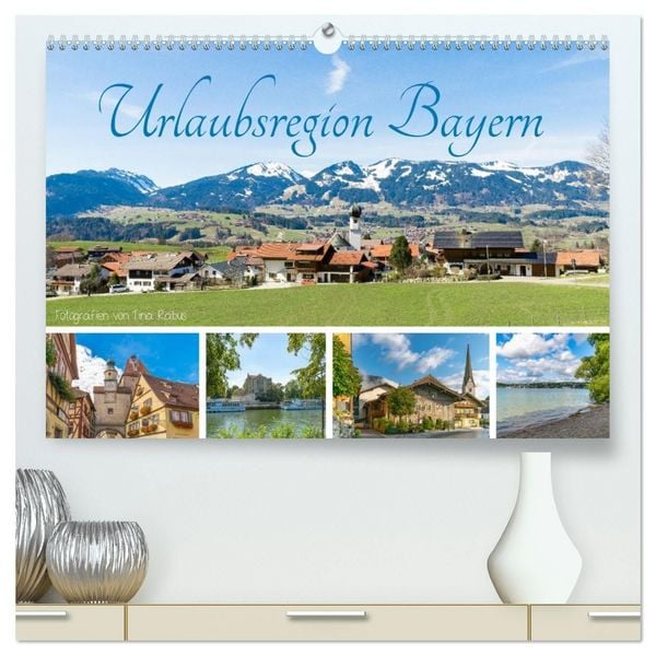 Produktbild: Urlaubsregion Bayern (hochwertiger Premium Wandkalender 2027 DIN A2 quer), Kunstdruck in Hochglanz