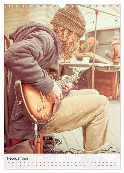 Produktbild: Gitarren Liebe (Wandkalender 2026 DIN A3 hoch), CALVENDO Monatskalender