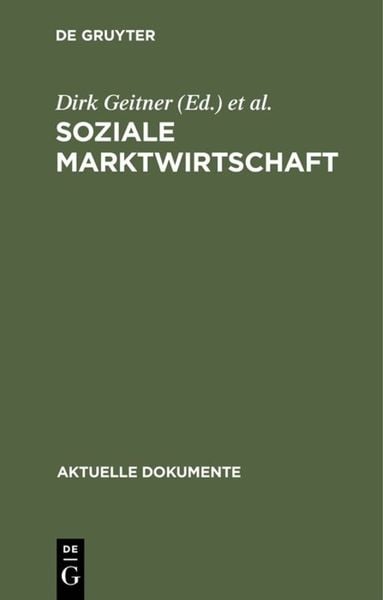 Produktbild: Soziale Marktwirtschaft