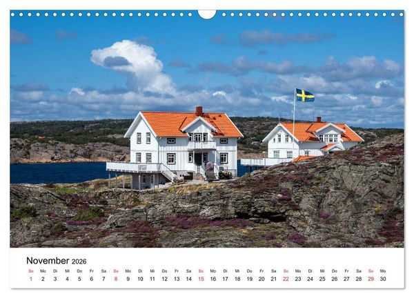 Produktbild: Westk&uuml;ste in Schweden (Wandkalender 2026 DIN A3 quer), CALVENDO Monatskalender