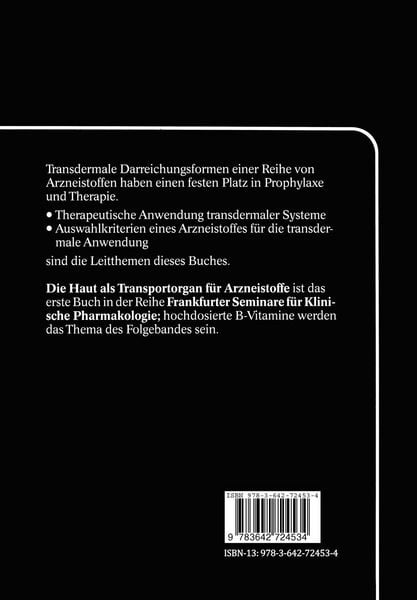 Produktbild: Die Haut als Transportorgan f&uuml;r Arzneistoffe