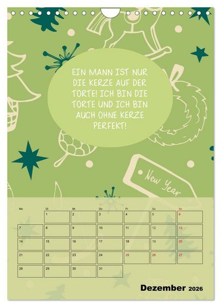 Produktbild: K&ouml;nigin &uuml;ber alles! Typokalender f&uuml;r starke Frauen (Wandkalender 2026 DIN A4 hoch), CALVENDO Monatskalender