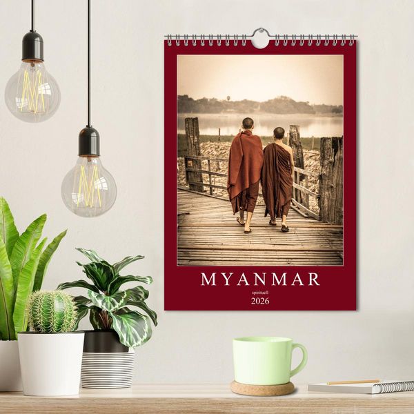 Produktbild: MYANMAR SPIRITUELL 2026 (Wandkalender 2026 DIN A4 hoch), CALVENDO Monatskalender