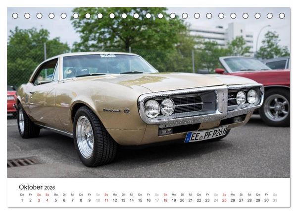Produktbild: Amerikanische Oldtimer - Vintage US Cars auf Hamburgs Stra&szlig;en (Tischkalender 2026 DIN A5 quer), CALVENDO Monatskalender