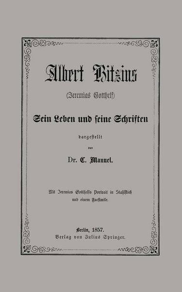 Produktbild: Albert Bitzius