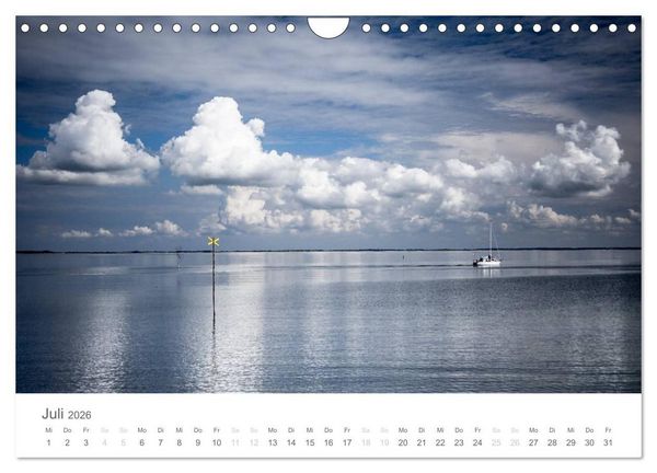 Produktbild: Amrum - Nordseeinsel im Wechsel der Gezeiten (Wandkalender 2026 DIN A4 quer), CALVENDO Monatskalender