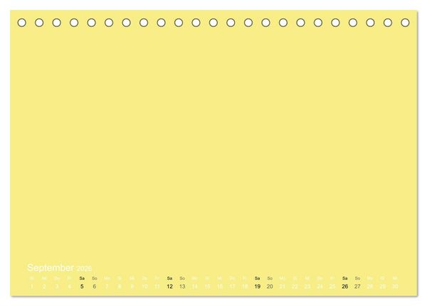 Produktbild: Bastelkalender - Gelb (Tischkalender 2026 DIN A5 quer), CALVENDO Monatskalender