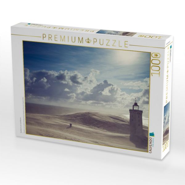 Produktbild: CALVENDO Puzzle Sandsturm am Leuchtturm | 1000 Teile Lege-Gr&ouml;&szlig;e 64x48cm Foto-Puzzle f&uuml;r gl&uuml;ckliche Stunden