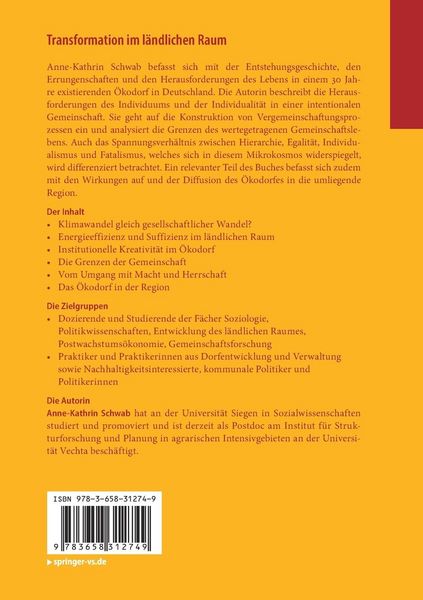 Produktbild: Transformation im l&auml;ndlichen Raum