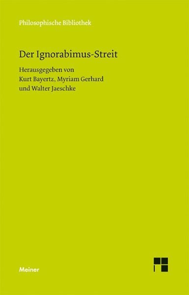 Produktbild: Der Ignorabimus-Streit