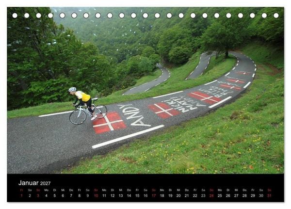 Produktbild: Pyren&auml;enp&auml;sse mit dem Rennrad 2027 (Tischkalender 2027 DIN A5 quer), CALVENDO Monatskalender