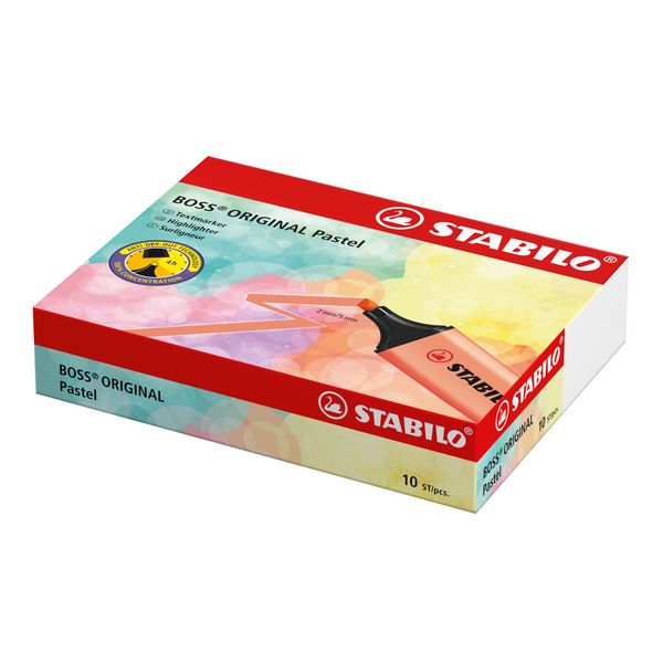 Produktbild: STABILO Textmarker -   BOSS ORIGINAL Pastel - Einzelstift - sanftes Orange