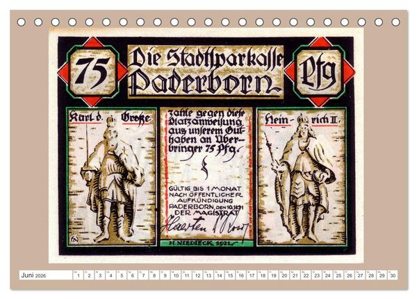 Produktbild: Gru&szlig; aus Paderborn (Tischkalender 2026 DIN A5 quer), CALVENDO Monatskalender