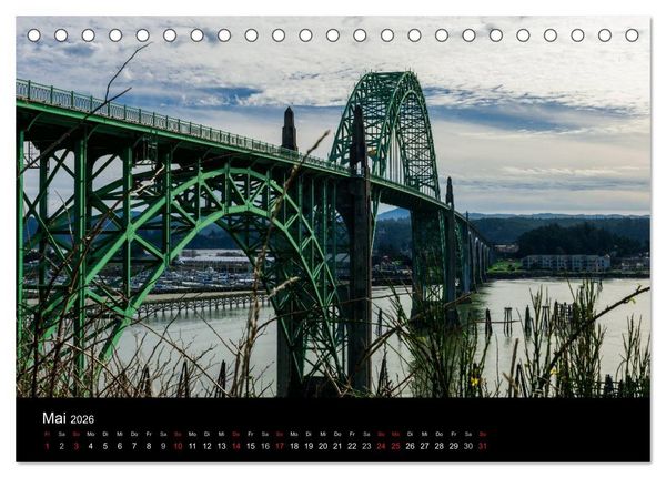 Produktbild: Die Oregon-K&uuml;ste (Tischkalender 2026 DIN A5 quer), CALVENDO Monatskalender