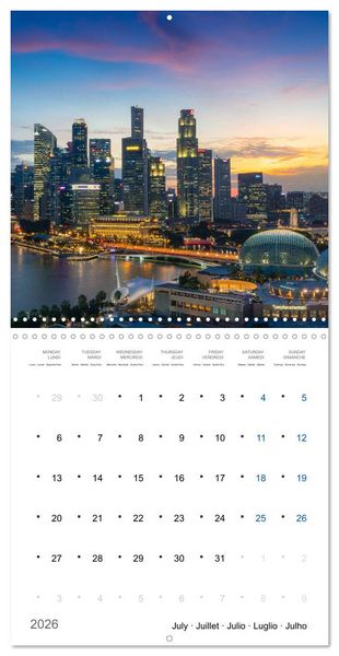 Produktbild: World Cities at Night (Wall Calendar 2026 12 &times; 12 Inch) CALVENDO 12 Month Wall Calendar