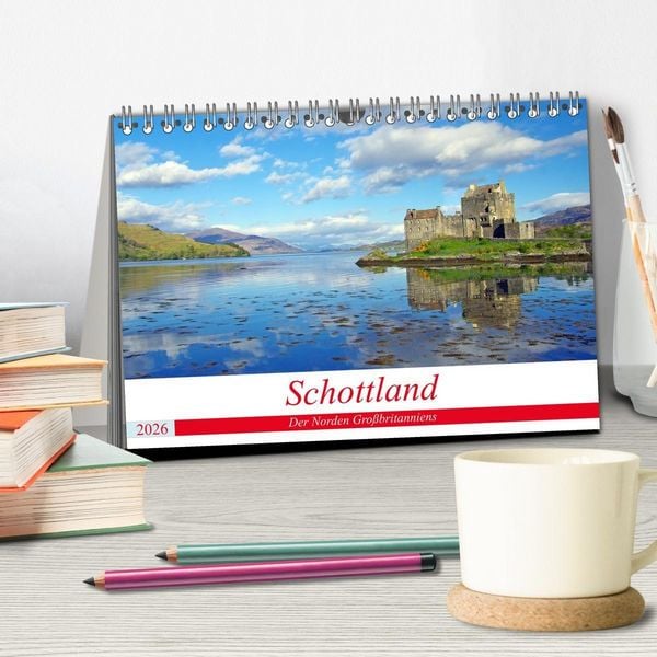 Produktbild: Schottland - Der Norden Gro&szlig;britanniens (Tischkalender 2026 DIN A5 quer), CALVENDO Monatskalender