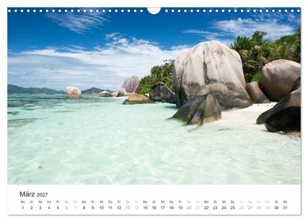 Produktbild: Seychellen - Willkommen im Paradies (Wandkalender 2027 DIN A3 quer), CALVENDO Monatskalender