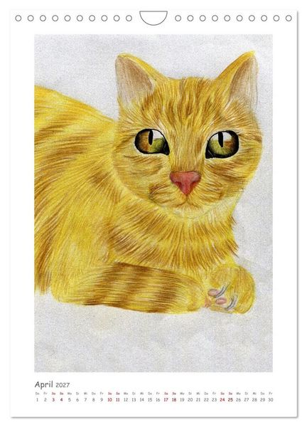 Produktbild: Die Sprache der Augen: Die Seele von Hund und Katze in handgemalten Portr&auml;ts (Wandkalender 2027 DIN A4 hoch), CALVENDO Monatskalender