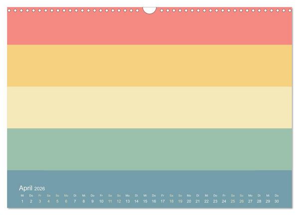 Produktbild: 70er Jahre Bastelkalender - DIY Kreativ-Kalender zum Selbstgestalten (Wandkalender 2026 DIN A3 quer), CALVENDO Monatskalender