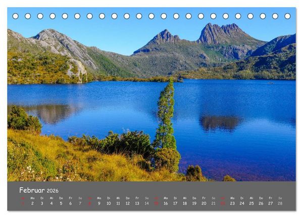 Produktbild: Naturlandschaften Tasmaniens (Tischkalender 2026 DIN A5 quer), CALVENDO Monatskalender