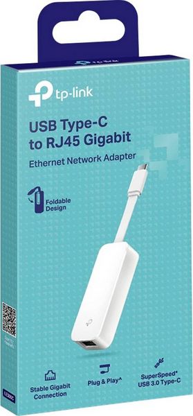 Produktbild: TP-LINK UE300C Netzwerkadapter 10 / 100 / 1000 MBit/s USB-C&reg;